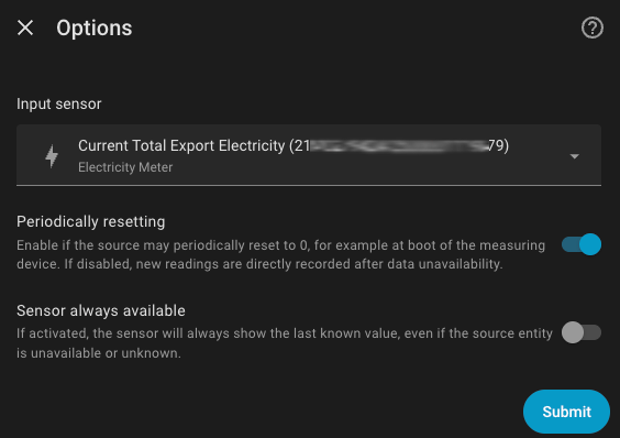 Utility Meter Options