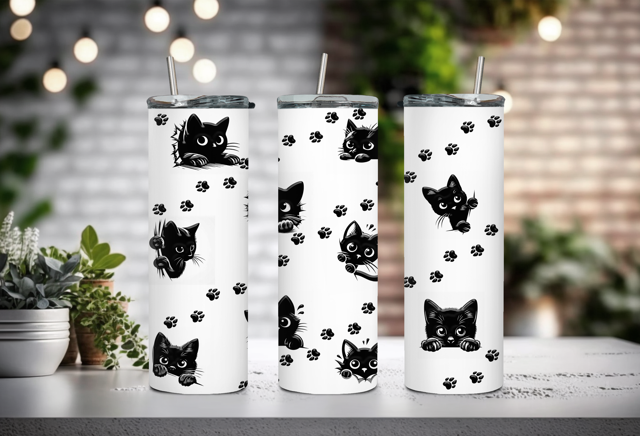 Mignon chats noir