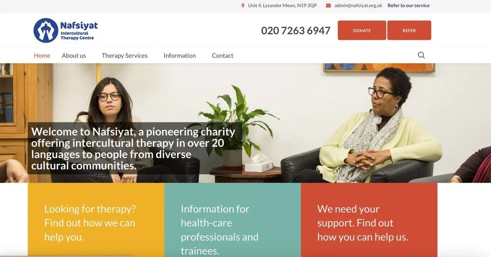 Nafsiyat Website Before