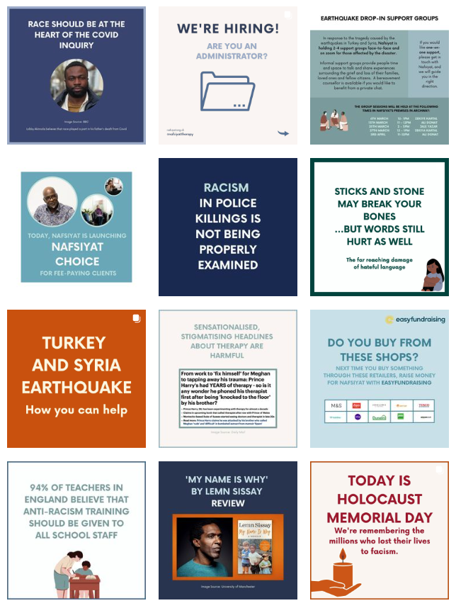 Nafsiyat's Social Media Feed