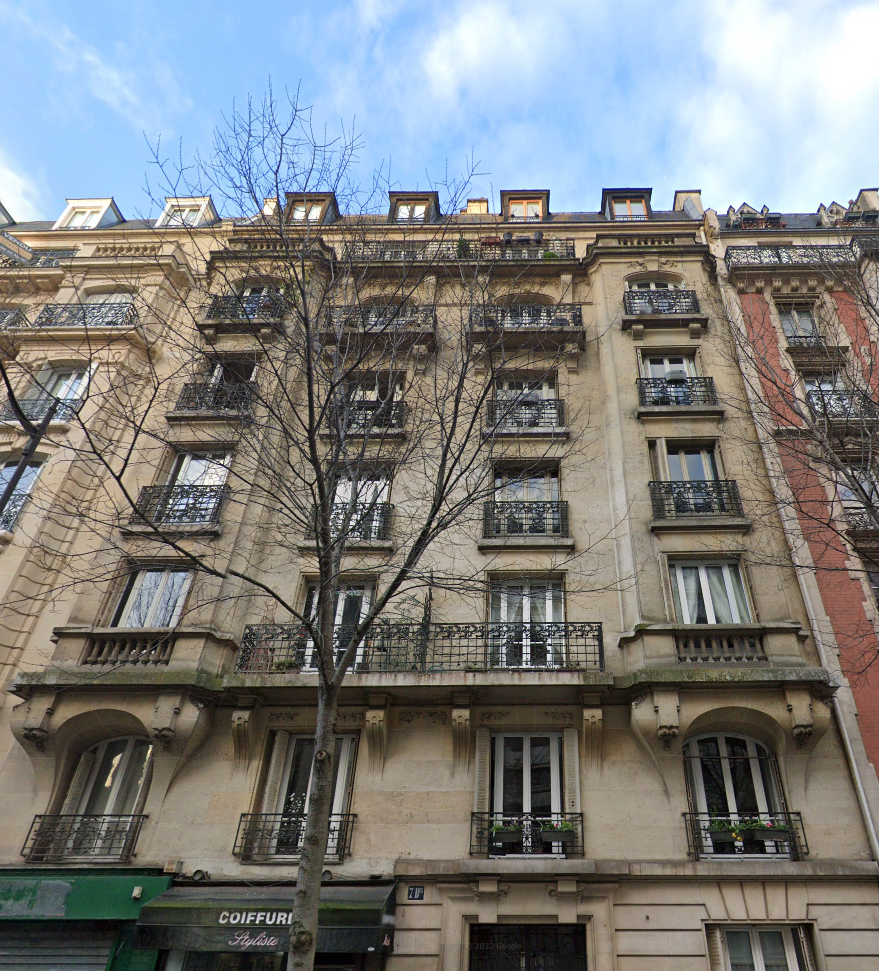 Façade sur rue, 7 bis rue Fabre d'Églantine, Paris 12e