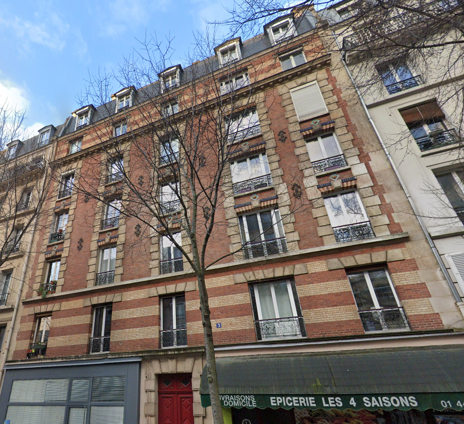 Façade sur rue, 3 rue Fabre d'Églantine, Paris 12e