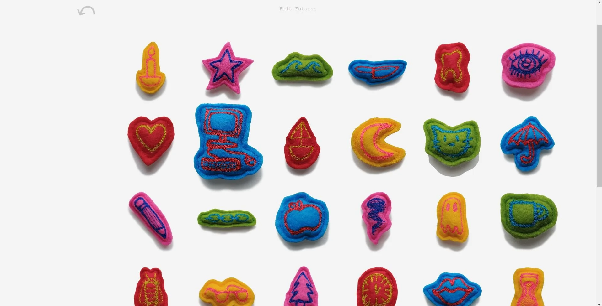 Charm selection page