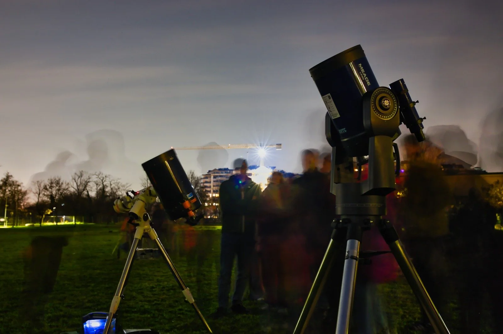 ... nonostante l'inquinamento luminoso della pianura!