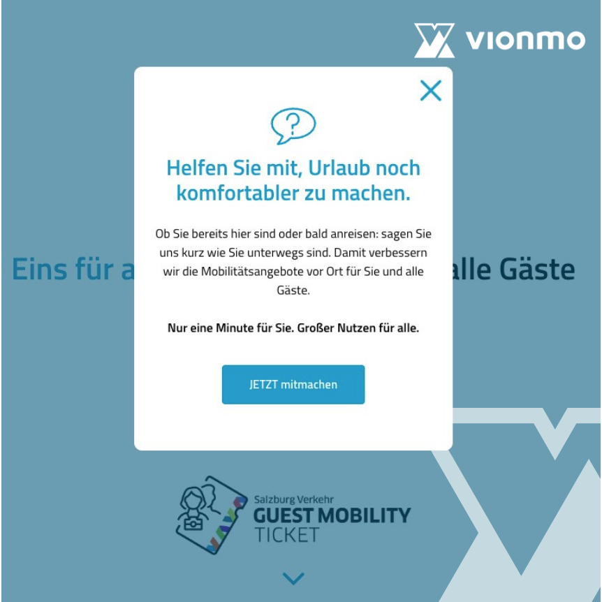 37.000 Dateneingaben in einer Sommersaison: vionmo und das Guest Mobility Ticket in Salzburg