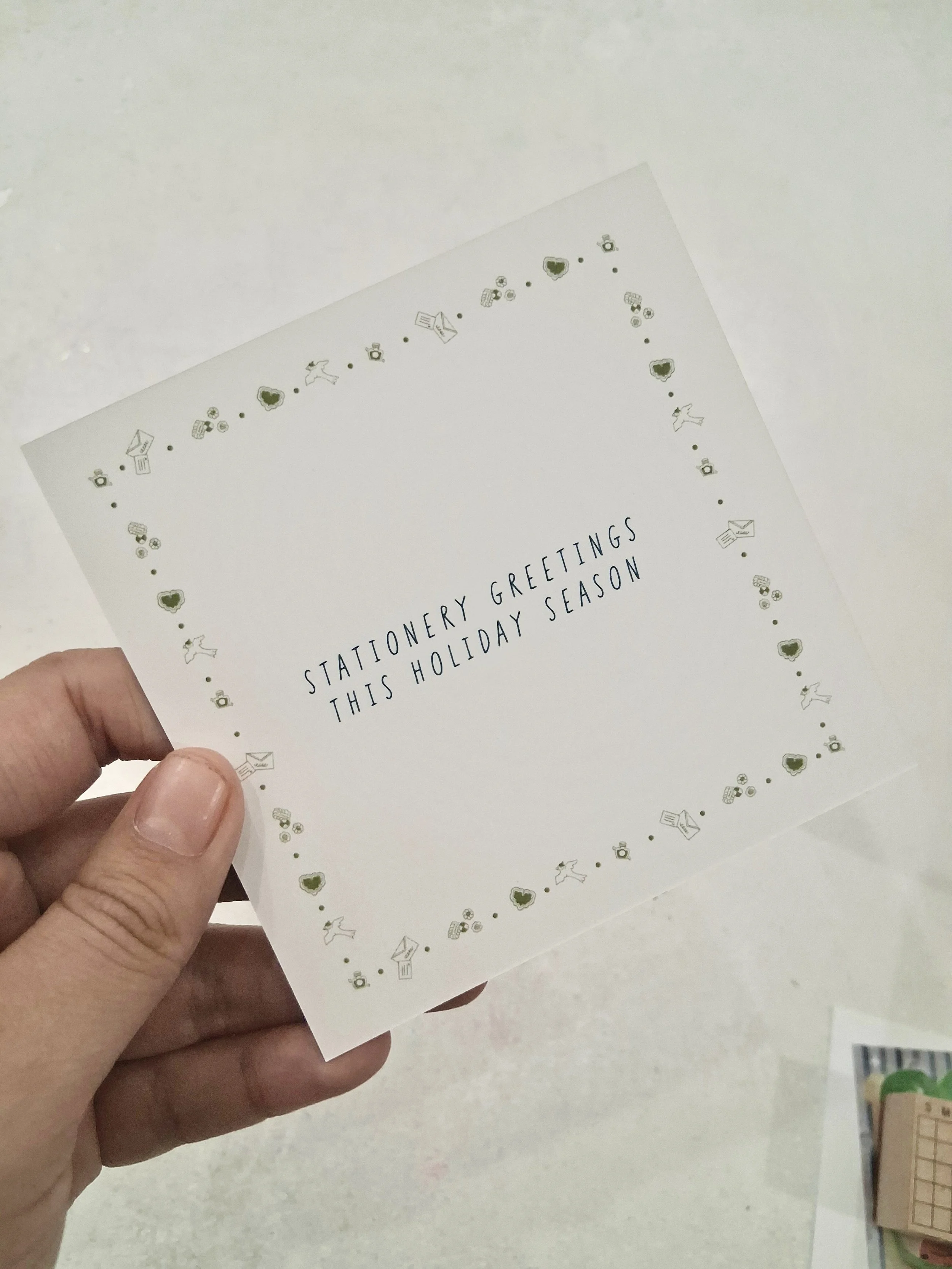 Holiday thank you note 