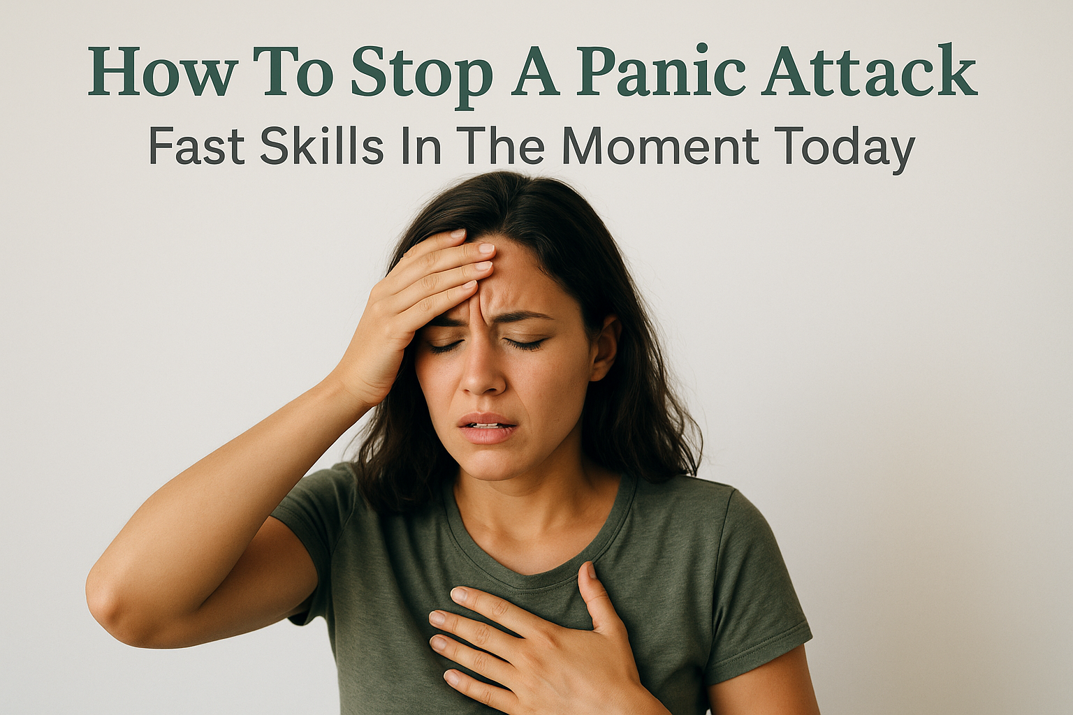 How To Stop A Panic Attack: Fast Skills In The Moment Today