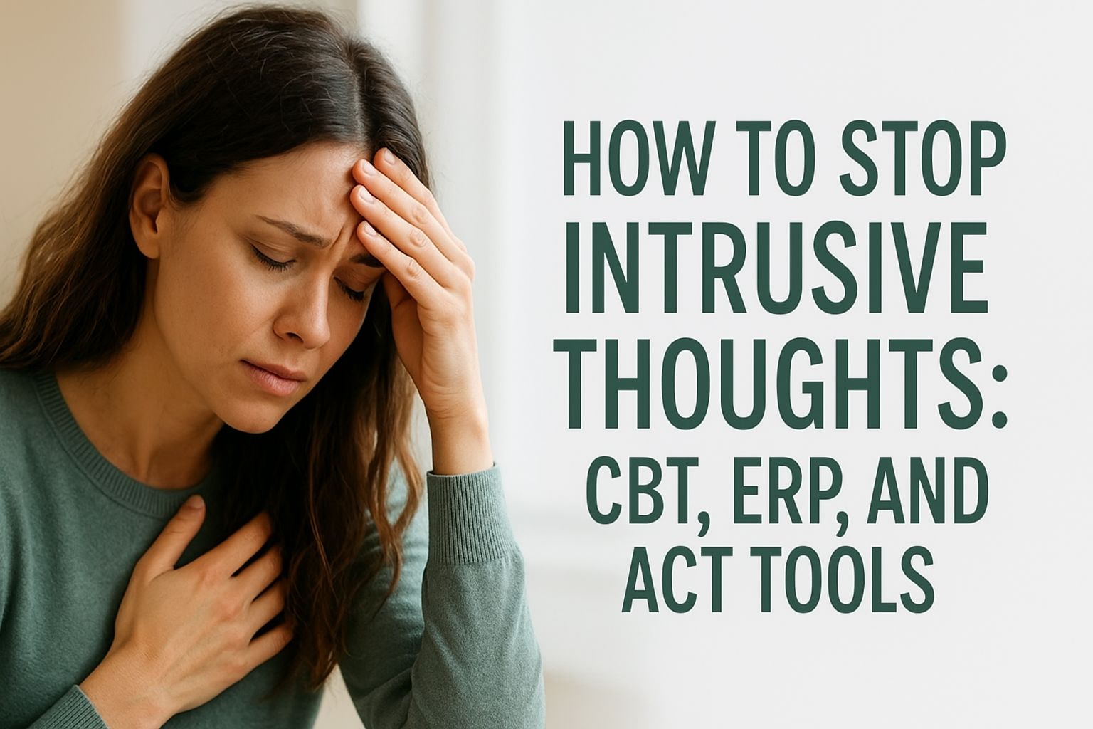 How To Stop Intrusive Thoughts: CBT, ERP, And ACT Tools