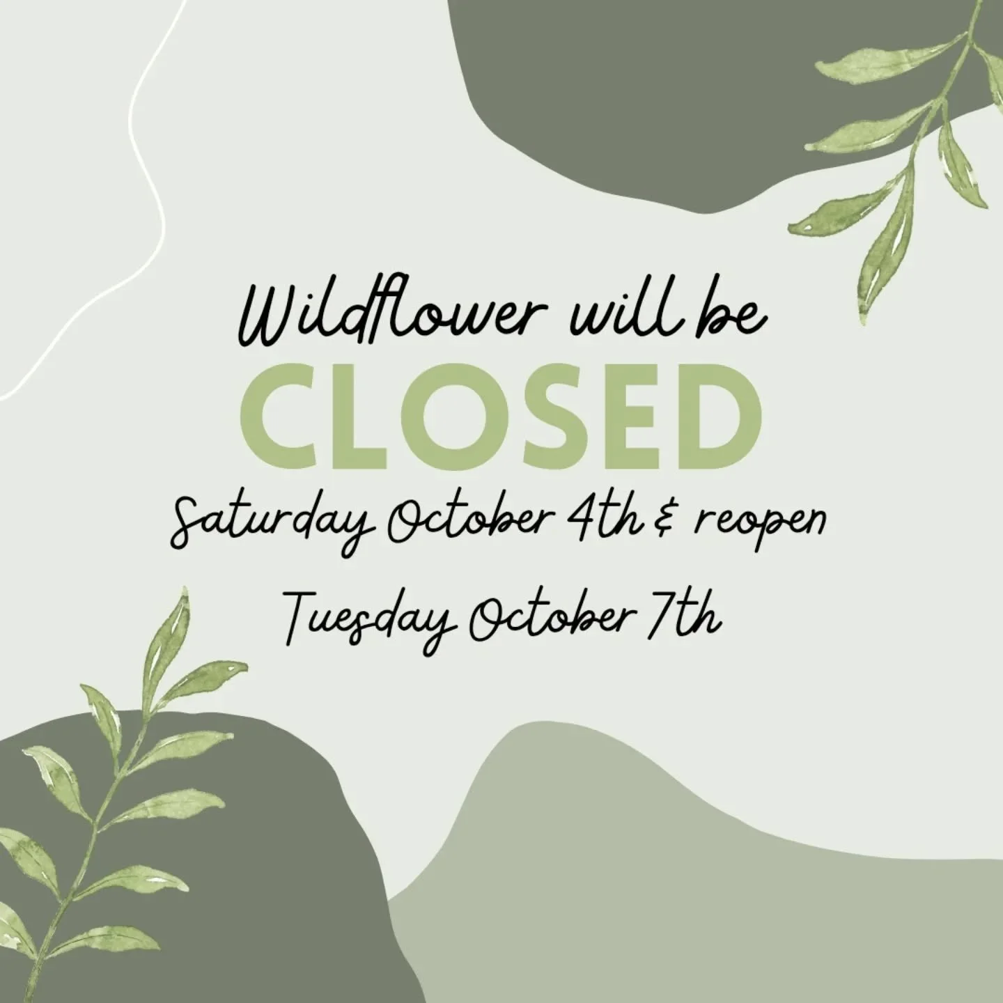 Hello folks! I'm taking a little long weekend after an incredibly busy few weeks. I'll be back to regular business hours and appointments Tuesday October 7th.
