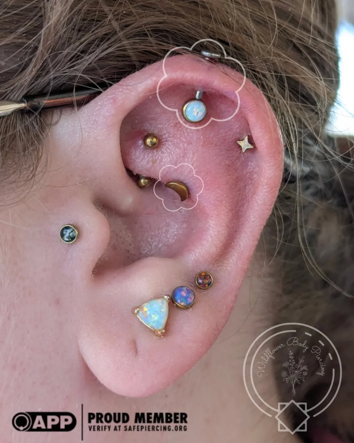 I got to do my first "Dealer's Choice" appointment last week and I couldn't have asked for a better person to get to choose some piercings for. 
I've had the joy of piercing Sophie since 2024, and I've helped her build this beautiful collec