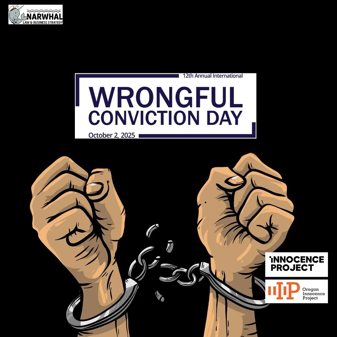 ⚖️ October 2nd marks the 12th Annual Wrongful Conviction Day
This day raises awareness about the causes and consequences of wrongful convictions and honors the innocent people and families whose lives have been forever changed.

Wrongful Conviction D