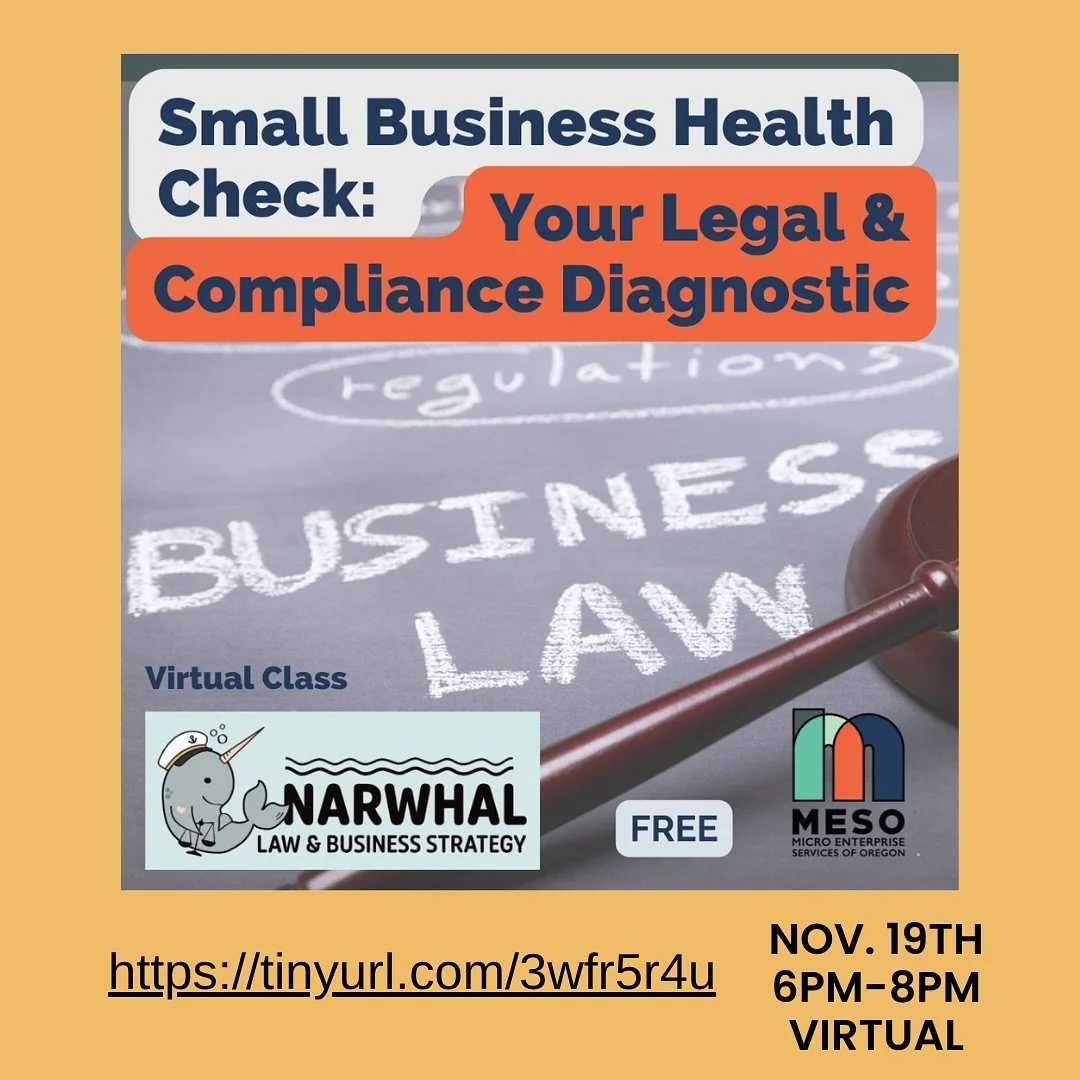 📣 Free Virtual Class Alert for Small Business Owners!
 Wednesday, November 19, 2025 | 6&ndash;8 PM | Online via Zoom

Think of this as your business&rsquo;s annual wellness check. I&rsquo;m partnering with @mesopdx Micro Enterprise Services of Orego
