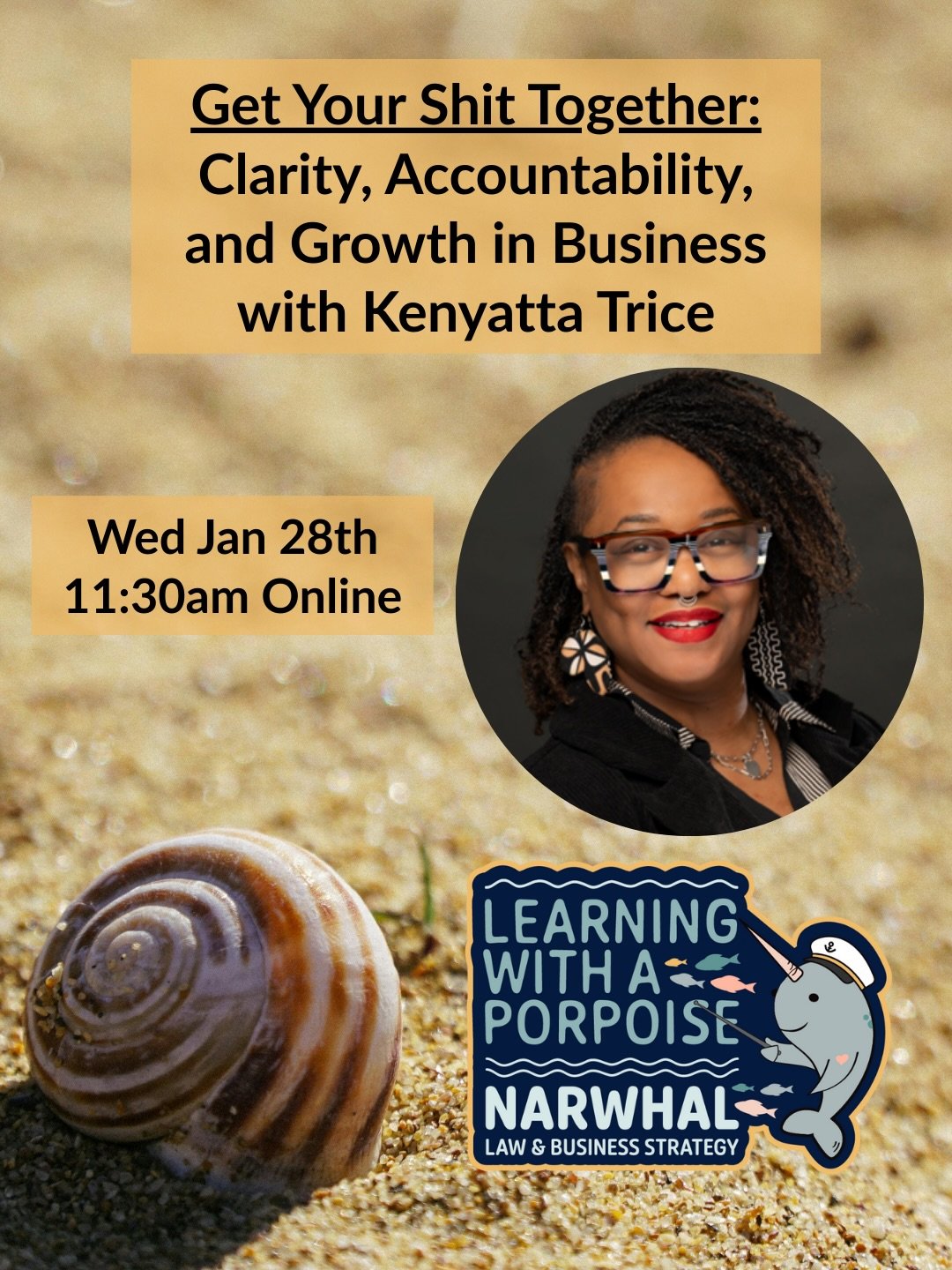 🐬 Learning with a Porpoise: A 2026 Seminar Series by Narwhal Law and Business Strategy

We&rsquo;re excited to share three upcoming sessions designed to support founders, nonprofit leaders, and mission-driven professionals with clarity, confidence, 