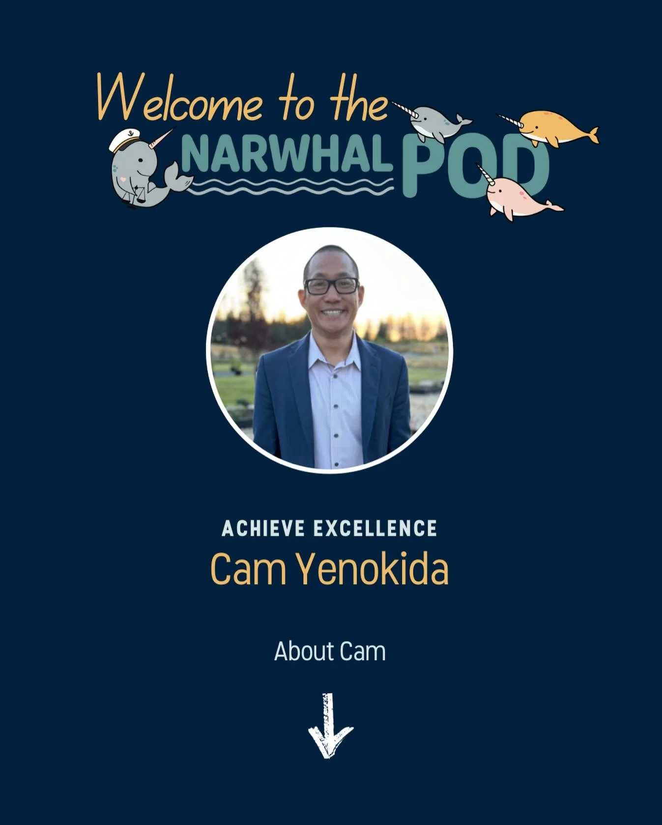 Welcome to the Pod, Cam Yenokida. 

Cam coaches owners, executives, and teams on how to show up at their best. Cam&rsquo;s work centers on creating a safe, trusted space where leaders can reflect, grow, and become more intentional in how they lead.

