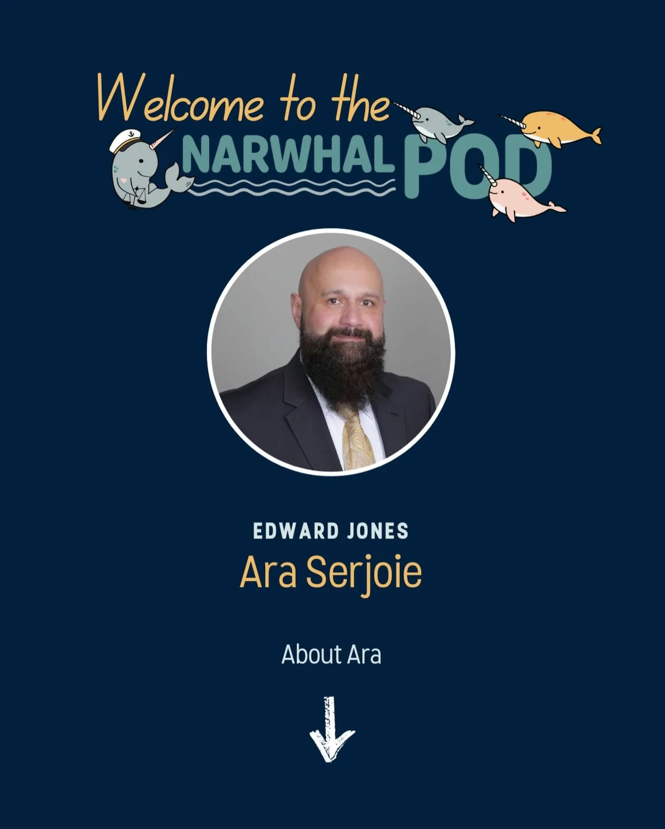 Welcome to the Pod, Ara Serjoie, Financial Advisor at Edward Jones. 
Ara works with individuals and families to build financial strategies rooted in listening, trust, and long-term goals. Through the Edward Jones approach, Ara partners with clients t