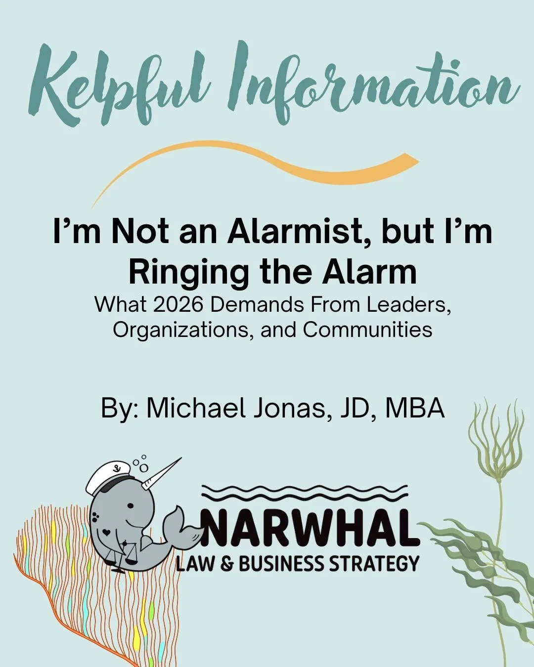 Michael Jonas shared these words regarding our current times. Read it on Linkedin. Visit our Bio, Click our Linktree, then look for Kelpful Information.