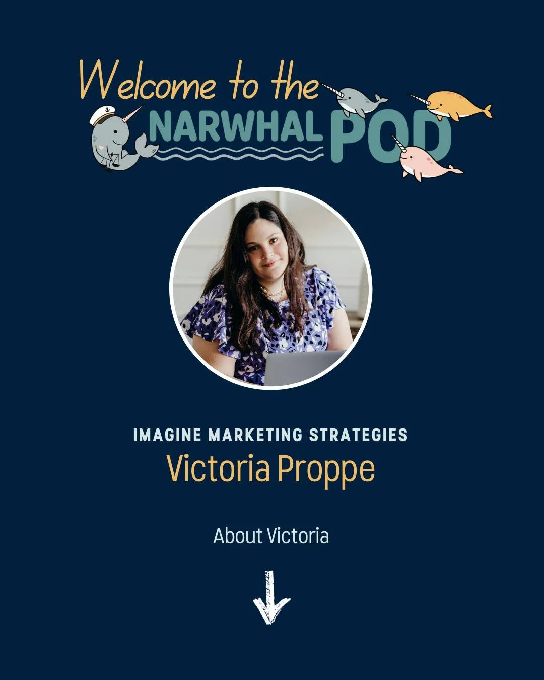Welcome to the Pod, Victoria Proppe, Founder of @imaginemarketingstrategies.

Victoria helps small business owners and nonprofit leaders build a marketing plan that&rsquo;s sustainable, strategic, and actually works.  With a background in storytellin