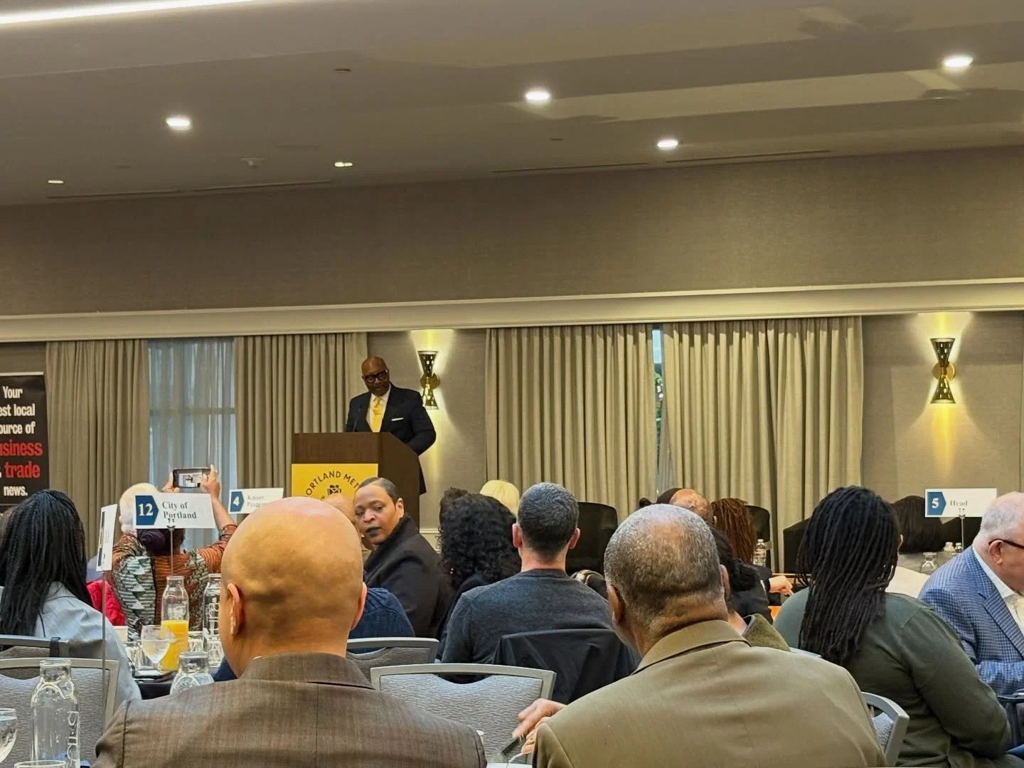 Busy day in community today and I loved every minute of it.

This morning I attended the State of Black Business in Oregon forum with the Portland Metro Chamber and heard important conversations about access to capital, procurement, and the policies 