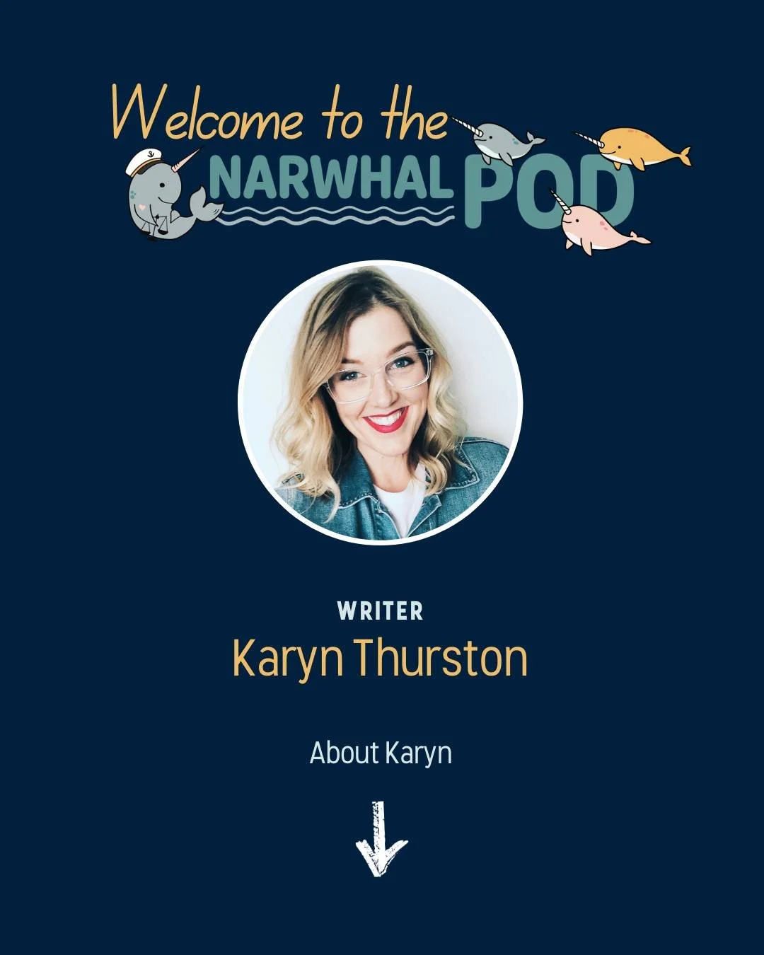 Welcome to the Pod, Karyn Thurston, Copywriter. @girlofcardigan

As a copywriter, Karyn writes &ldquo;authentically Intelligent copy for humans, by a human.&rdquo; Together, she will define your brand's voice, then use it to communicate your mission,