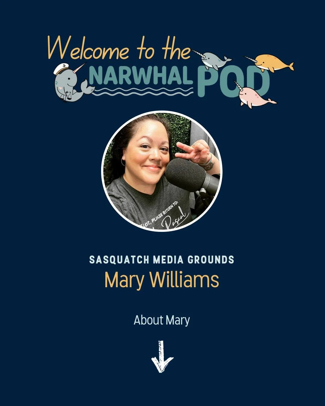 Welcome to the Pod, Mary Williams, Founder of Sasquatch Media Grounds @sasquatchmediagrounds

Sasquatch Media Grounds is a boutique content studio where entrepreneurs and creators come to make podcasts, YouTube shows, and marketing content that actua