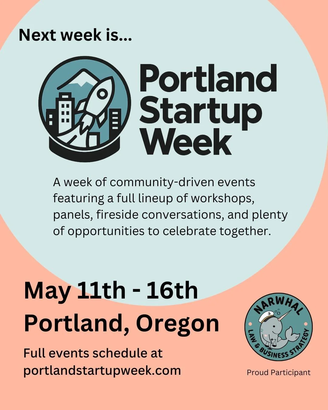 Next week is Portland Startup Week! Driven by founders, builders, and champions across the region, the week brings together gatherings that spark learning, connection, and momentum. Every event is designed to lift the ecosystem, highlight what&rsquo;