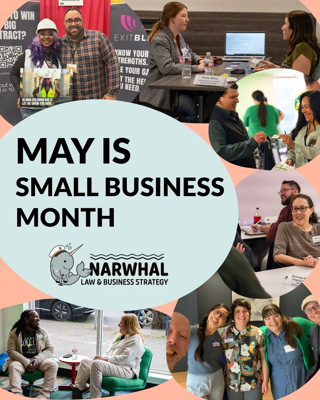 May is Small Business Month. Small businesses are at the heart of everything we do. Cheers to all the friends we've made at networking happy hours and the ones we run into wherever we find ourselves in the community. We've found that small business o