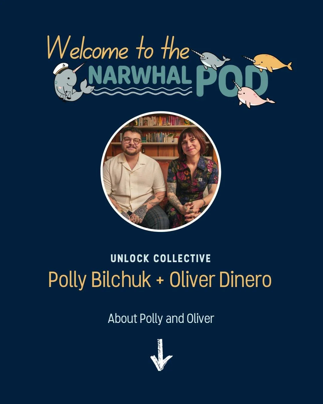 Welcome to the Pod, Polly Bilchuk and Oliver Dinero, Founders of Unlock Collective @unlockcollective

Unlock Collective is queer-owned and operated creative design and consulting agency. They empower and celebrate businesses owned by the beautifully 