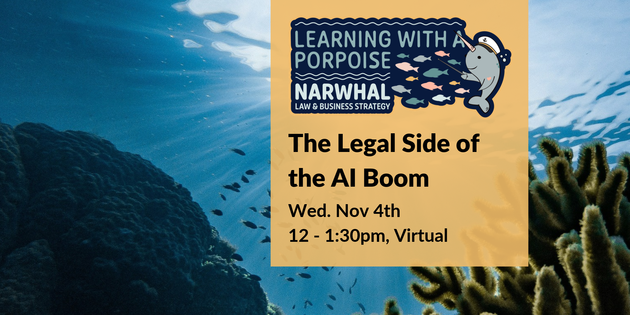 Learning With a Porpoise: The Legal Side of the AI Boom