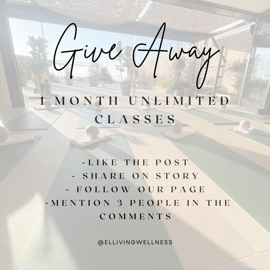 We&rsquo;re excited to announce our 
G I V E A W A Y : **1 MONTH UNLIMITED PASS ** at our fantastic studio! Whether you&rsquo;re into yoga, pilates or fitness, we&rsquo;ve got something for everyone!

To enter:

1️⃣ Like this post
2️⃣ Share our story