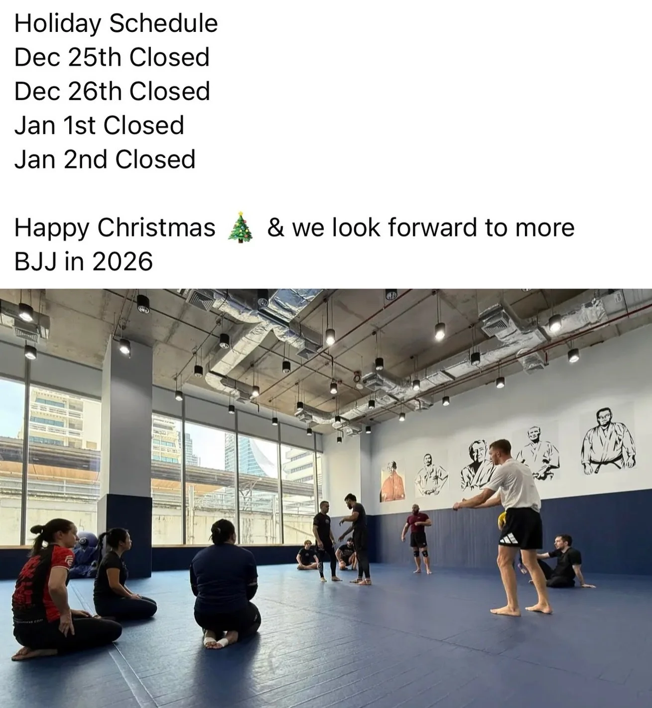 Holiday Schedule ☝️🎄🎅🏼