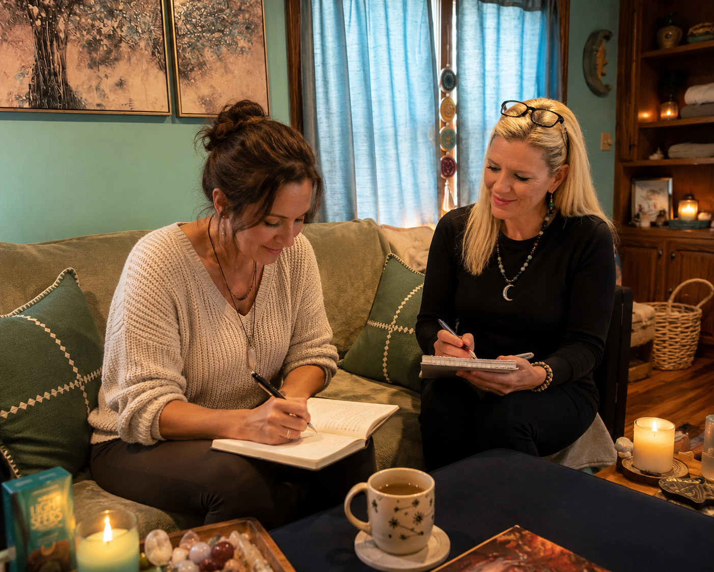 Melissa Eaton teaching Reiki Training Class at Lavender Healing and Wellness in Buffalo, NY