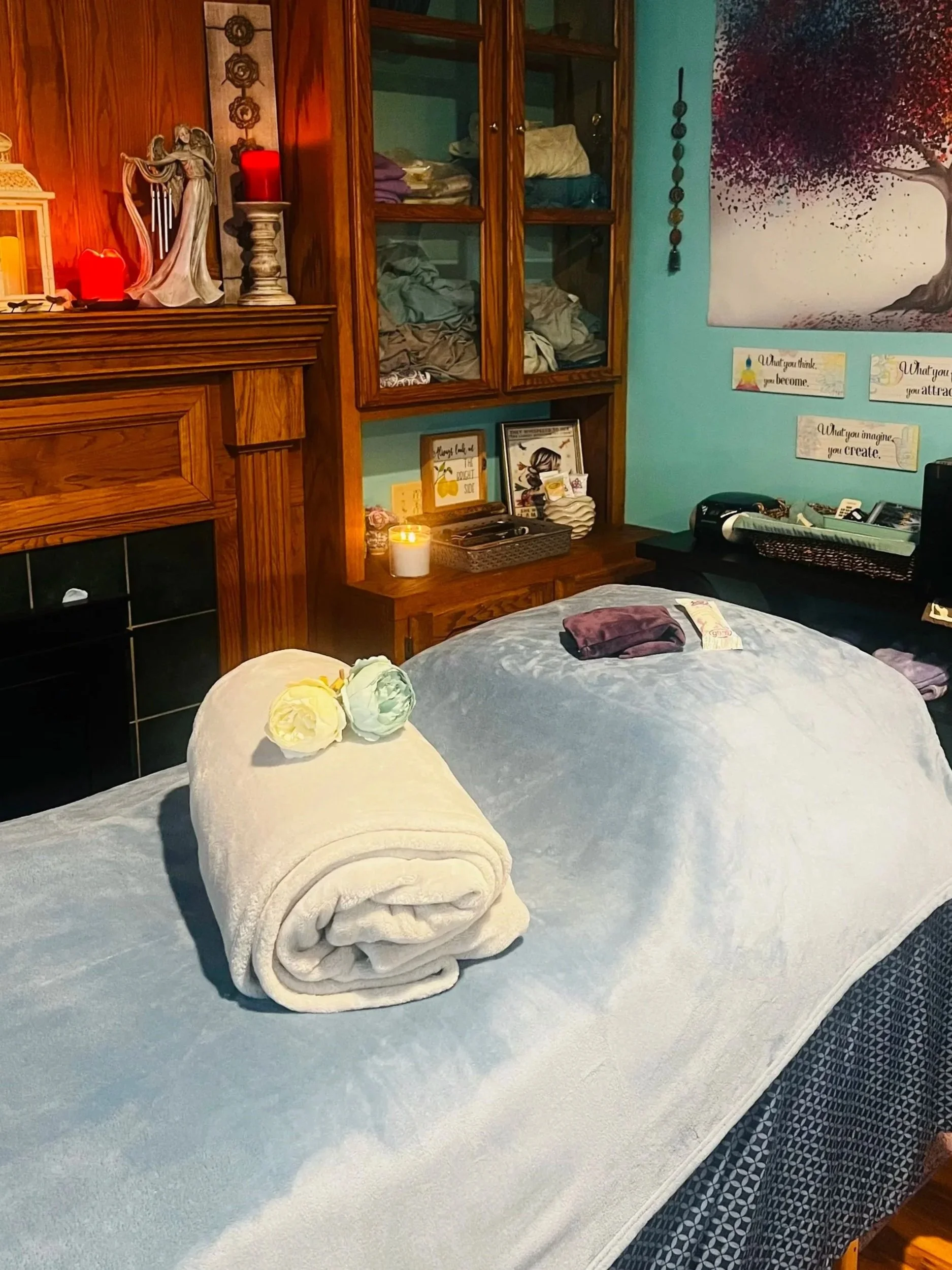 Reiki healing bed at Lavender Healing and Wellness in Buffalo, NY