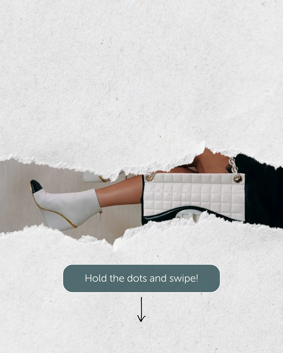 Hold the dots and swipe for something chic 🖤✨

#designerbag #designershoes #chanel