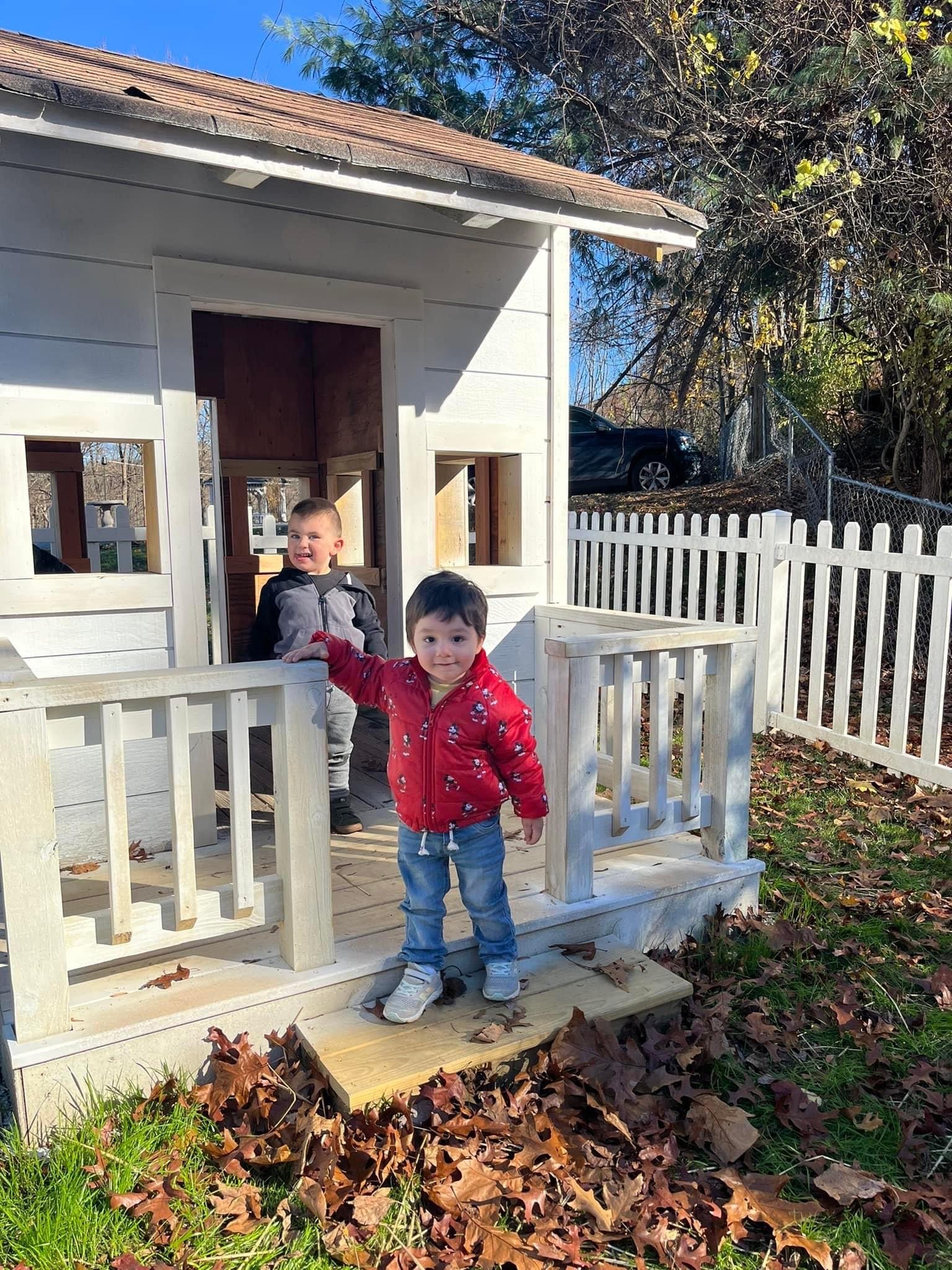 Toddler playground playhouse