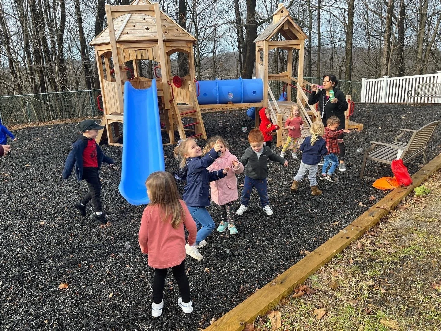Older children playground in use