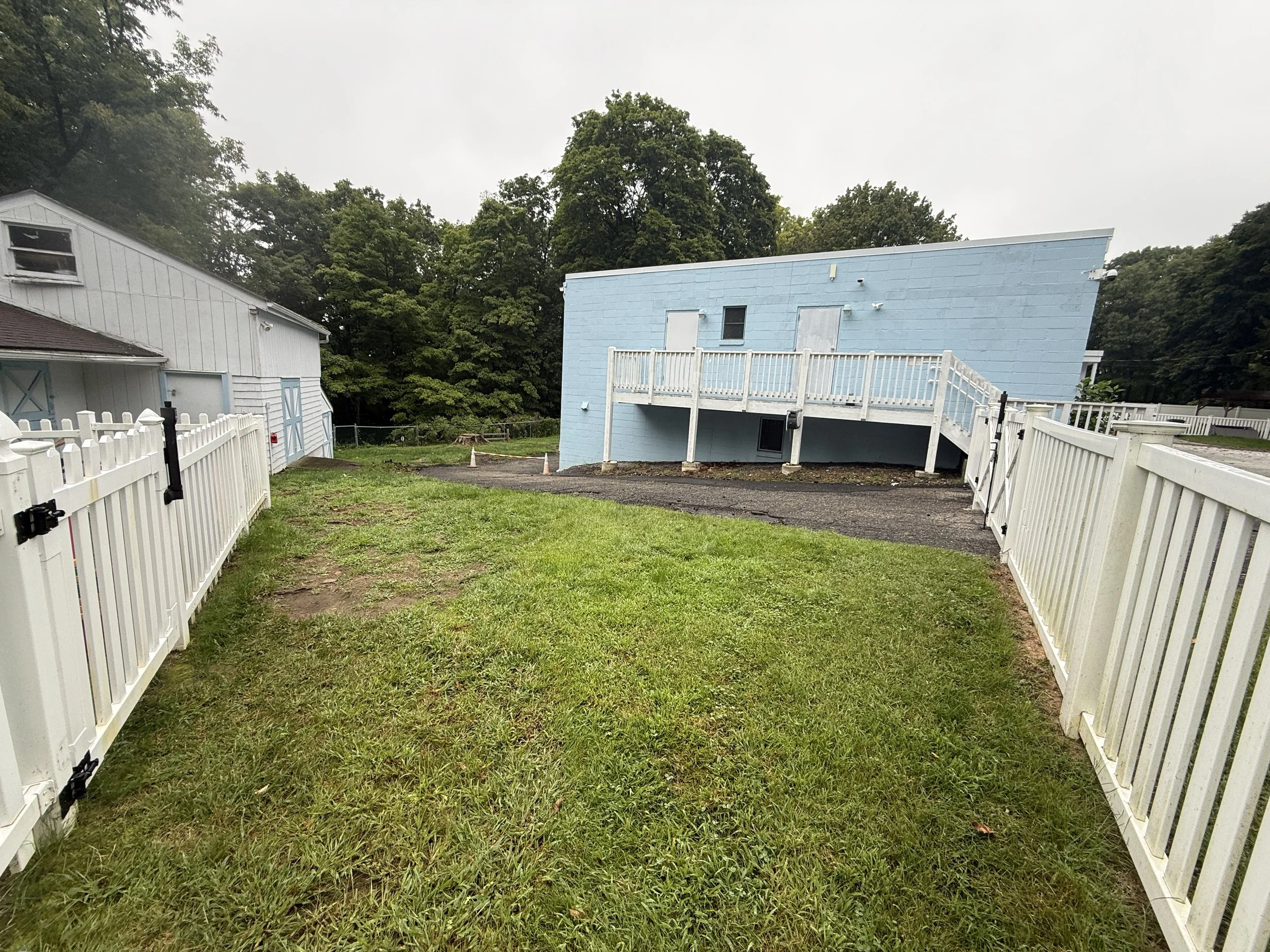 Play field adjacent to toddler playground