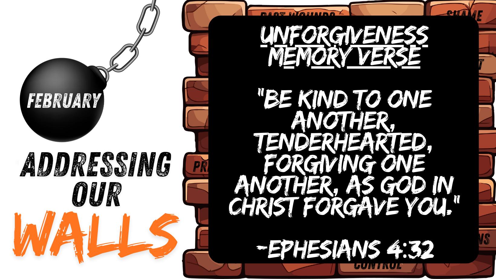 February’s Theme: Unforgiveness