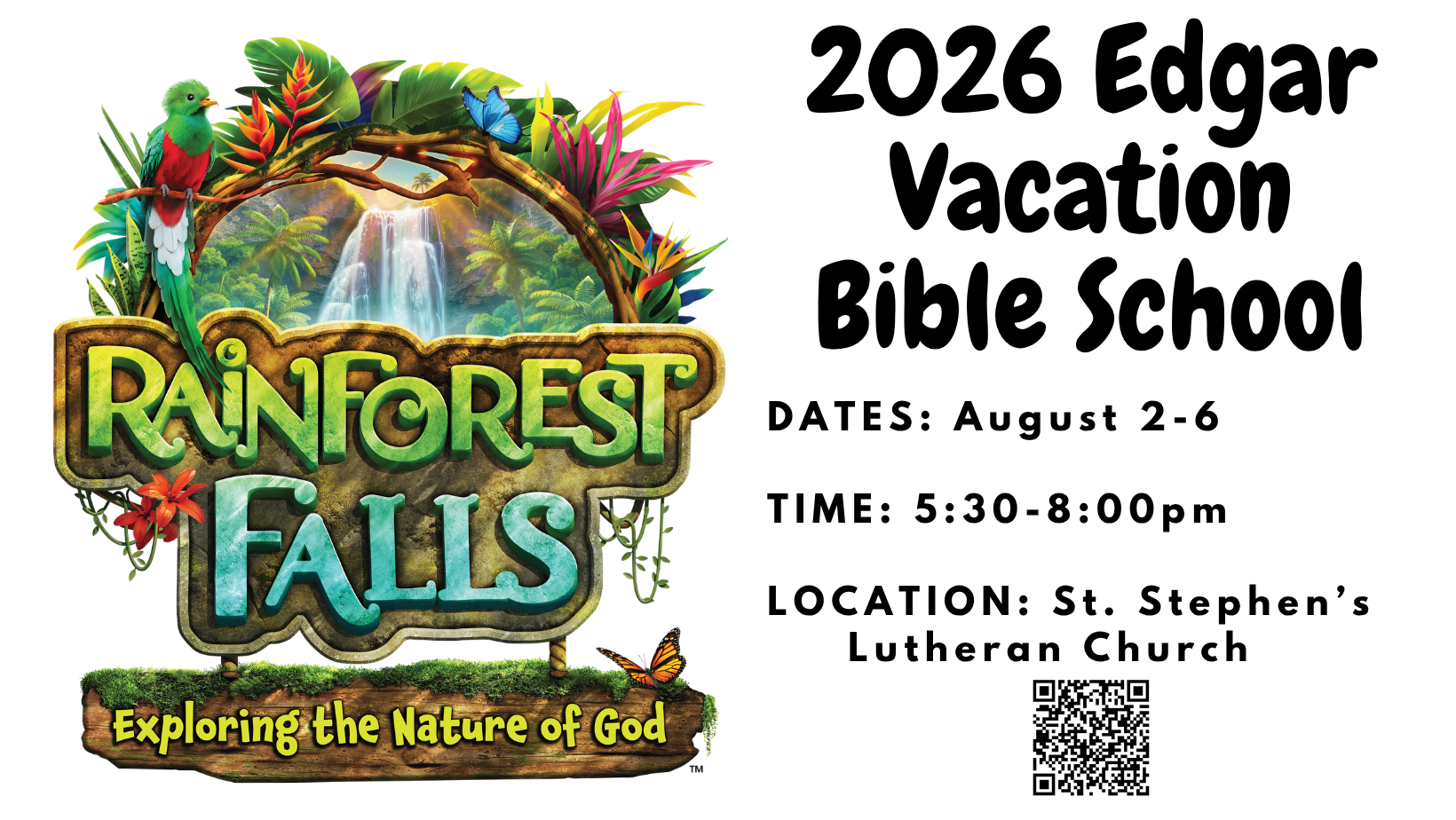 Edgar Vacation Bible School Registration