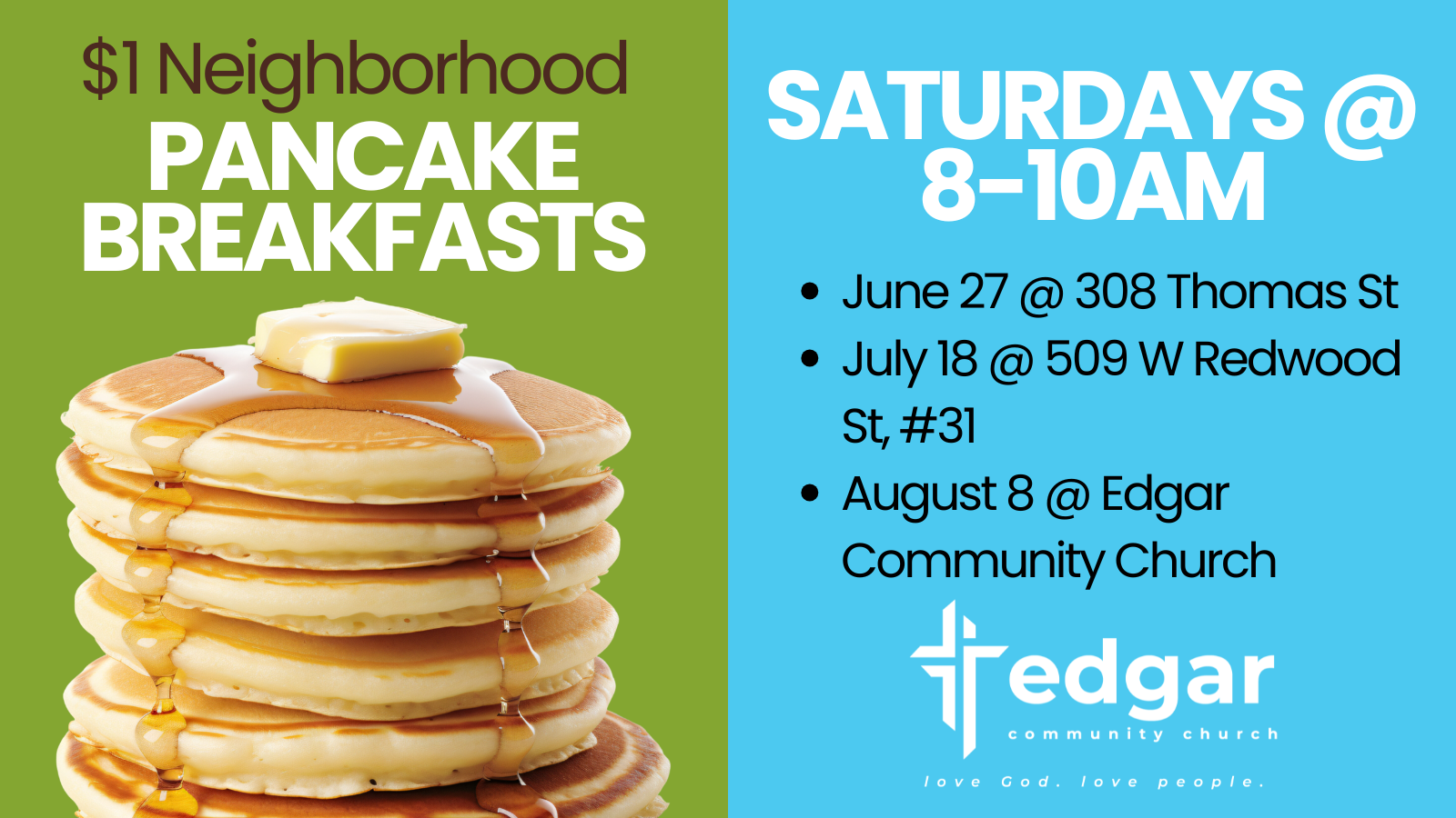 $1 Neighborhood Breakfasts