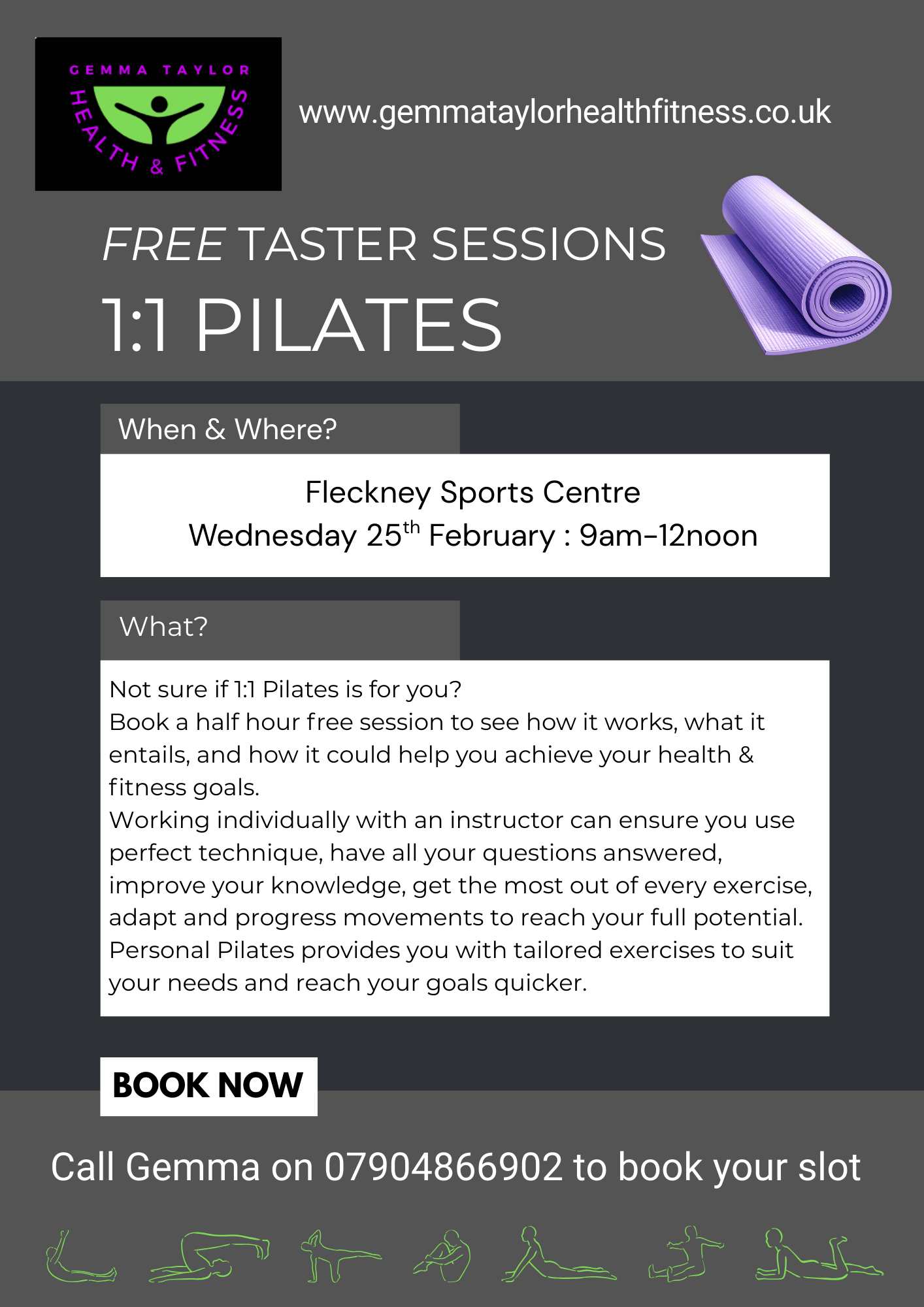 Free 1:1 Pilates Taster Sessions