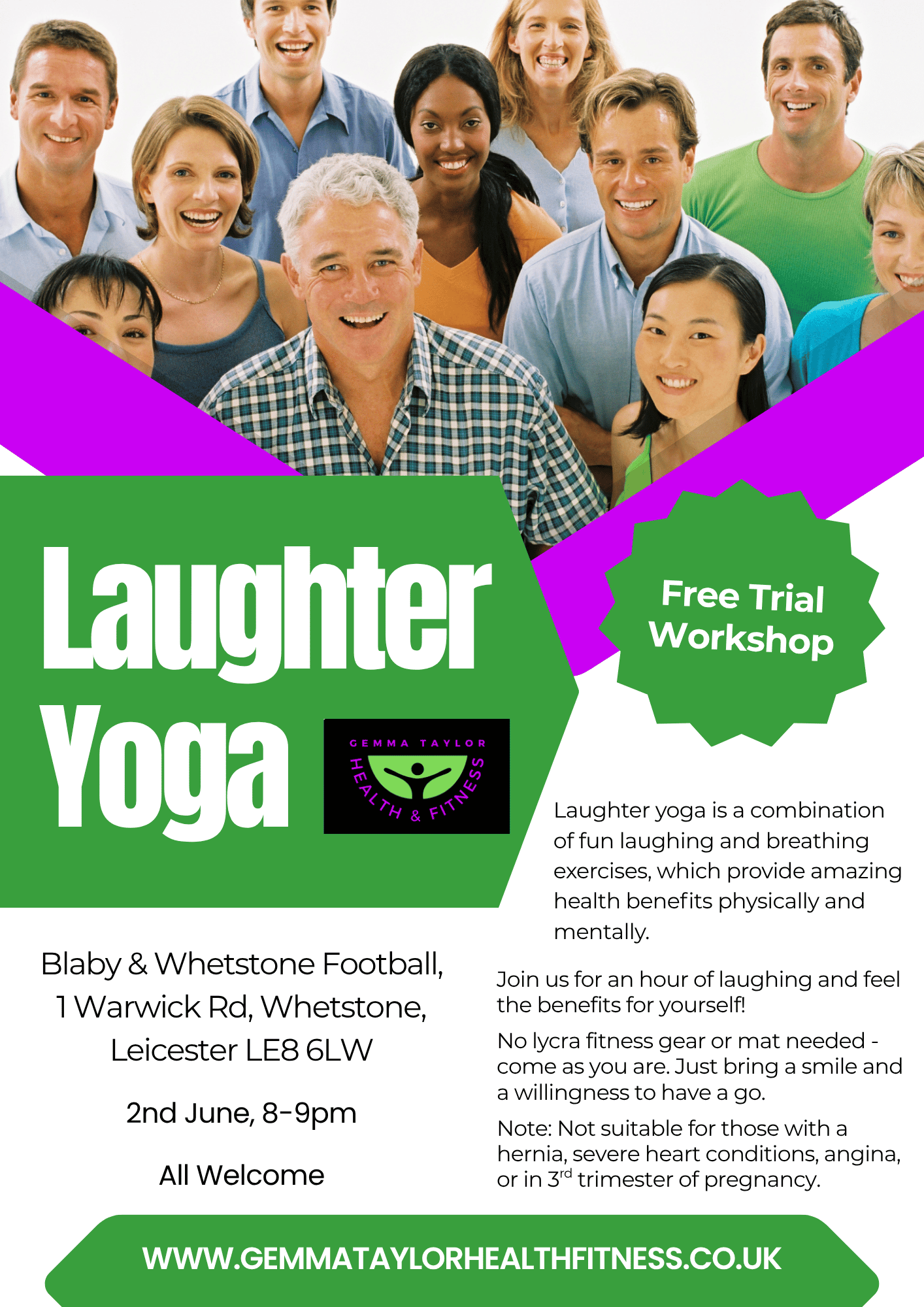 Free Trial Laughter Yoga Workshop