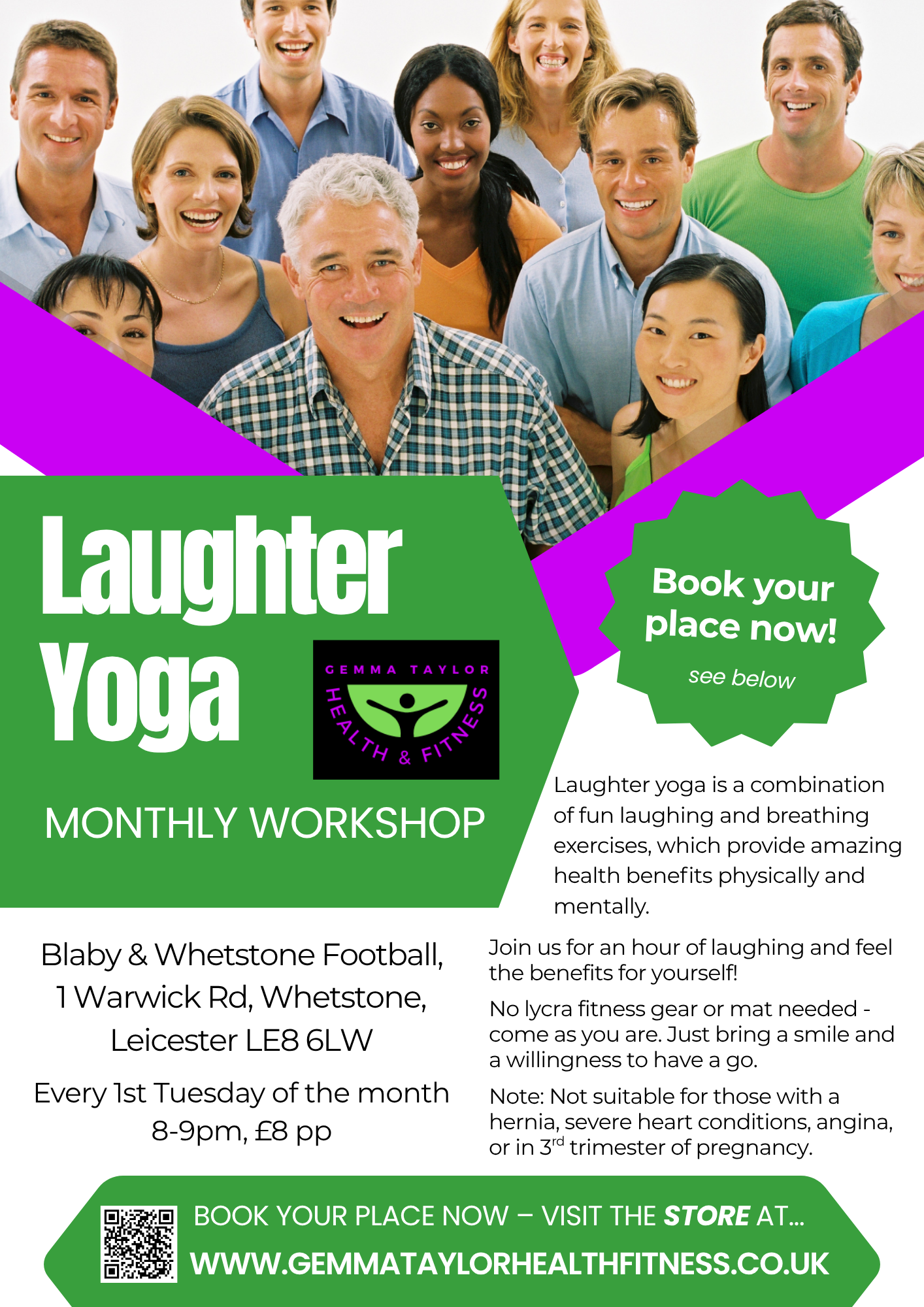 Laughter Yoga Workshop - Whetstone 4th August