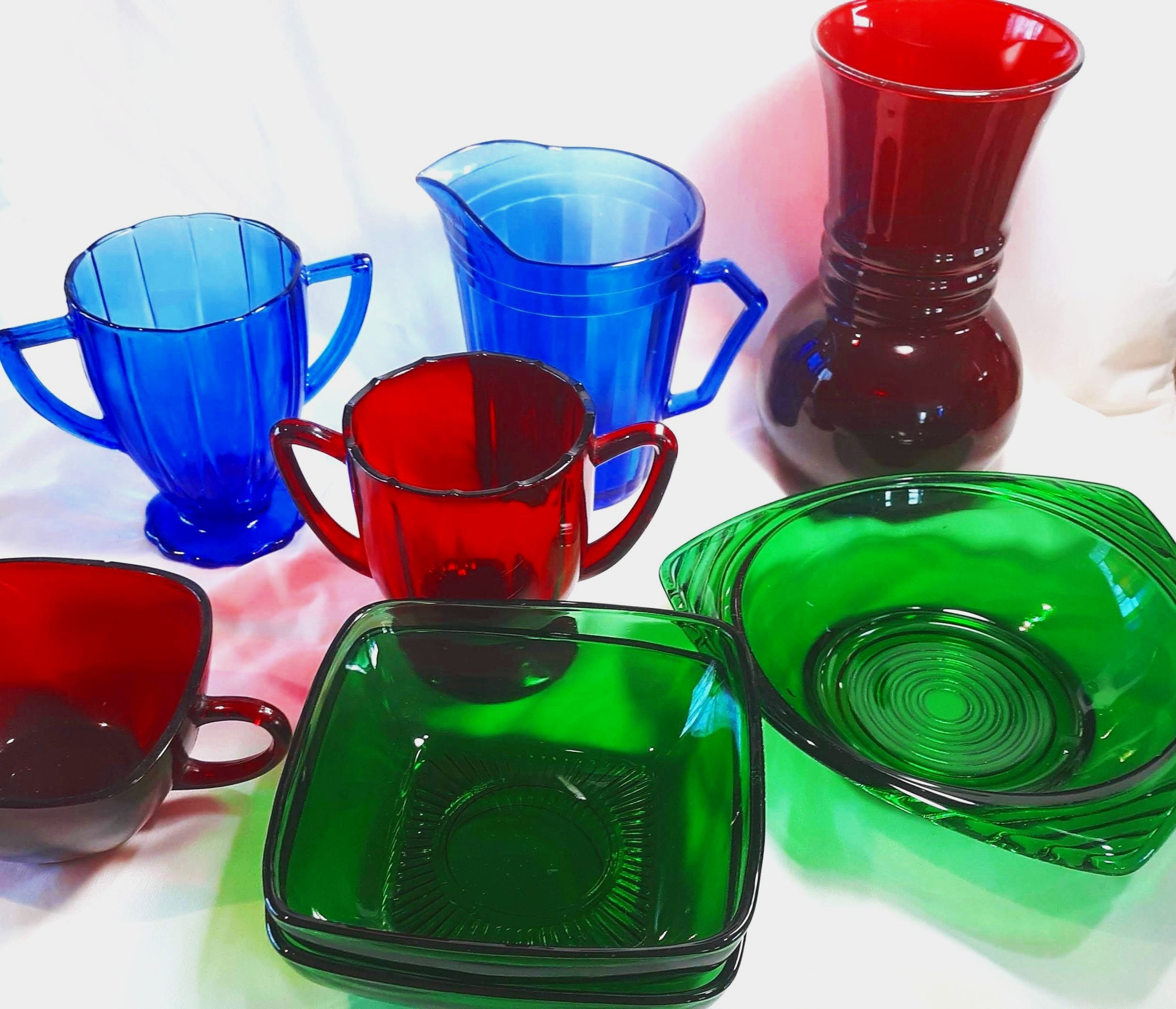 Anchor Hocking Royal Ruby Old Cafe Candy Dish, 1950's