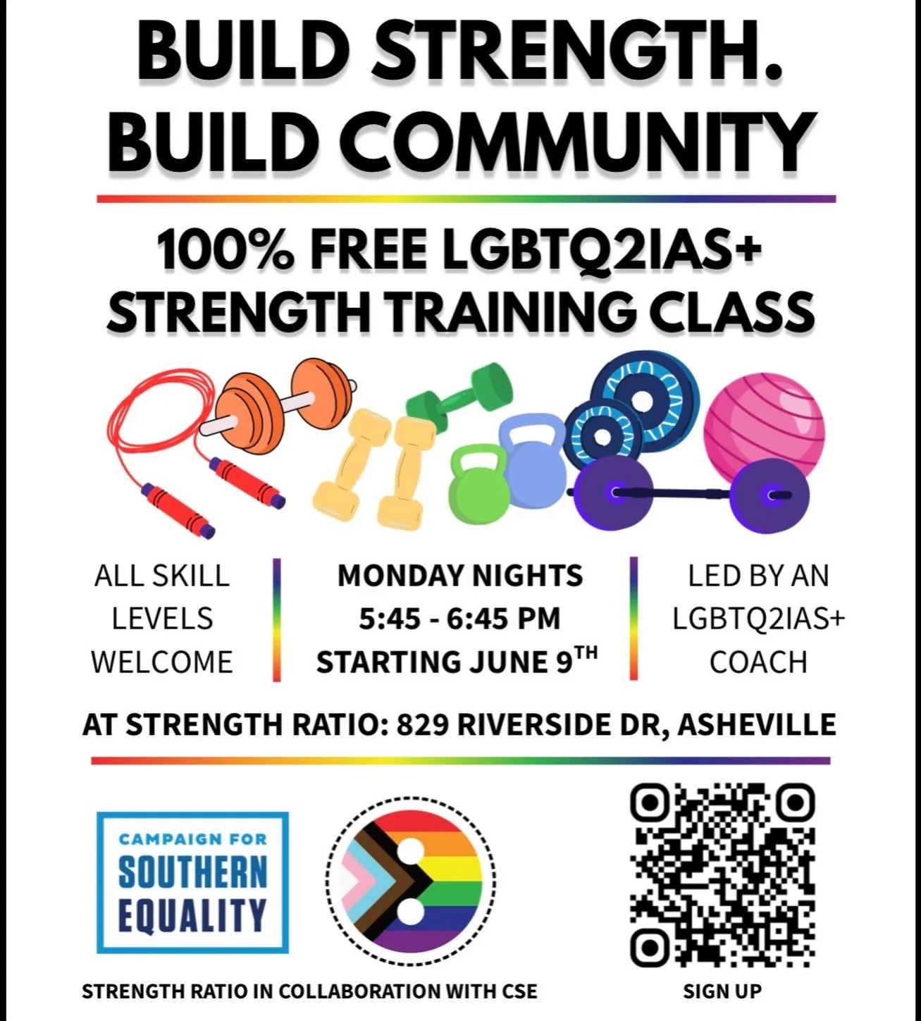 We have partnered with @southernequality to bring this free class to the Asheville community!

Please help us spread the word to friends who may be interested 🙏

Edit: this class begins today, Monday June 8th*