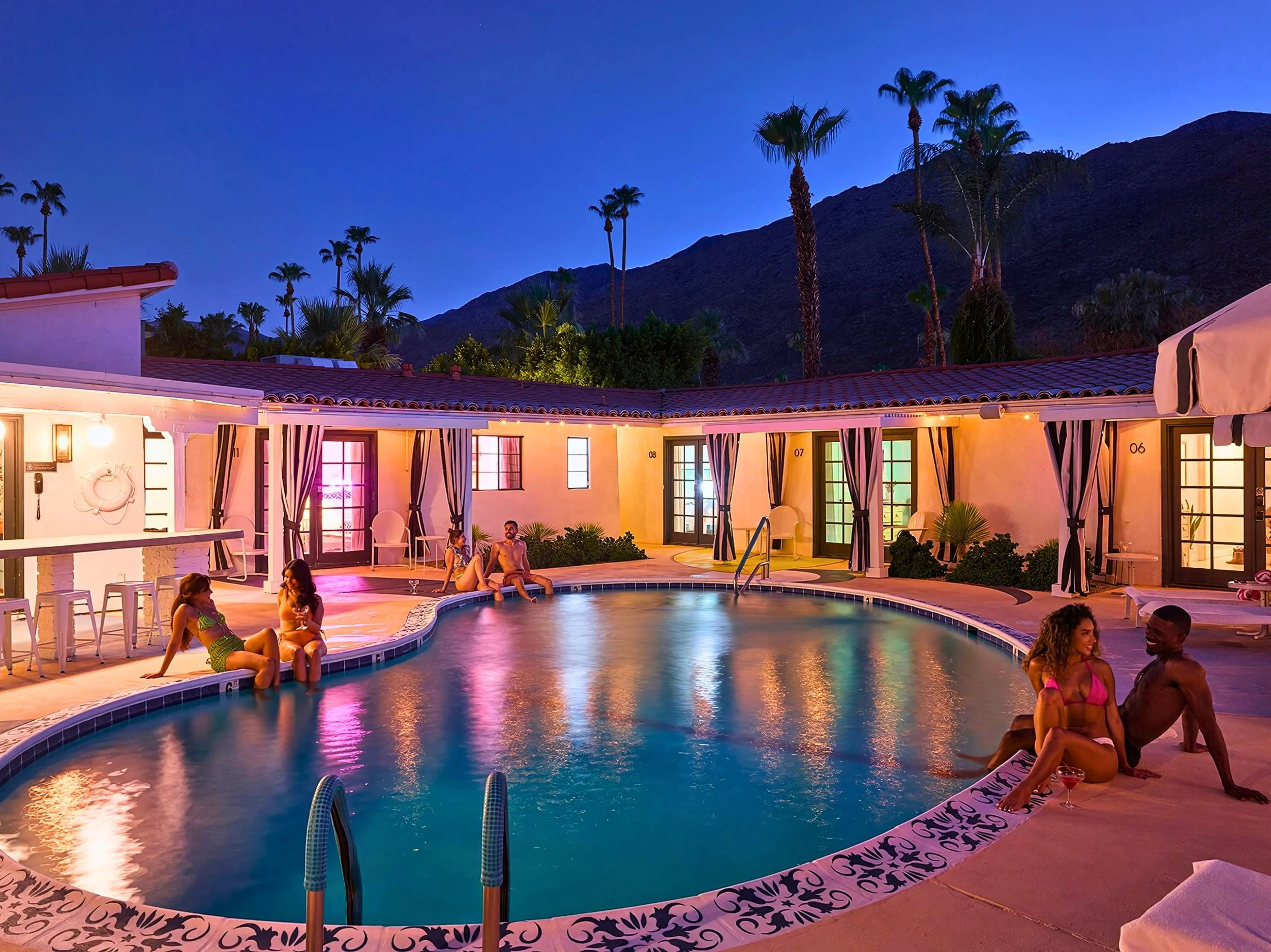 Spirit of Sofia 11 BR, an eleven-key boutique hotel buyout in downtown Palm Springs