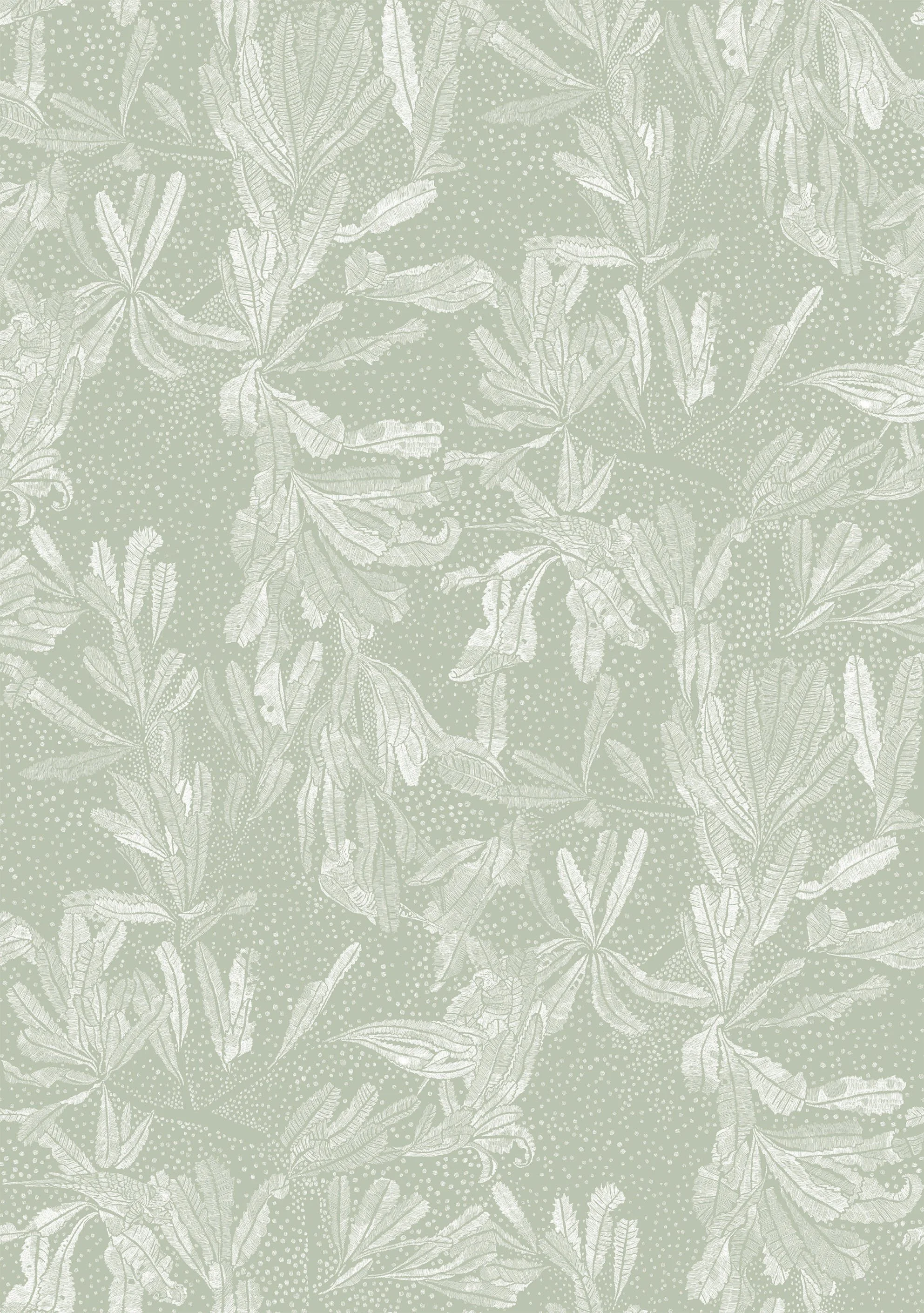 The small Bird House (white cloud on sage)