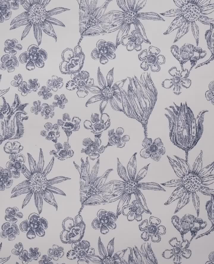 Slides of beautiful blues and one tabby cat...Vintage blue glassware, Chambray shirt blue wallpapers and the blues of the ocean and the sky.⁠
#wallpaper in #blue⁠ #nofilter⁠
S1. Chambray shirt blue 'Shambolic' wallpaper with a collection of vintage g