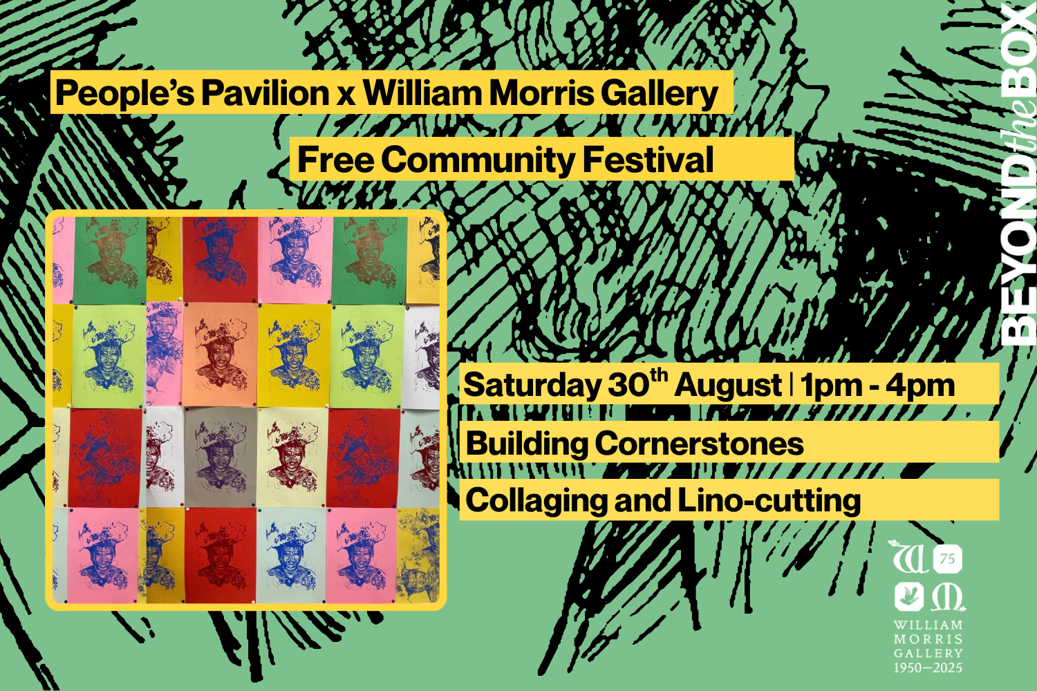 Building Cornerstones: Collaging and Lino-cutting