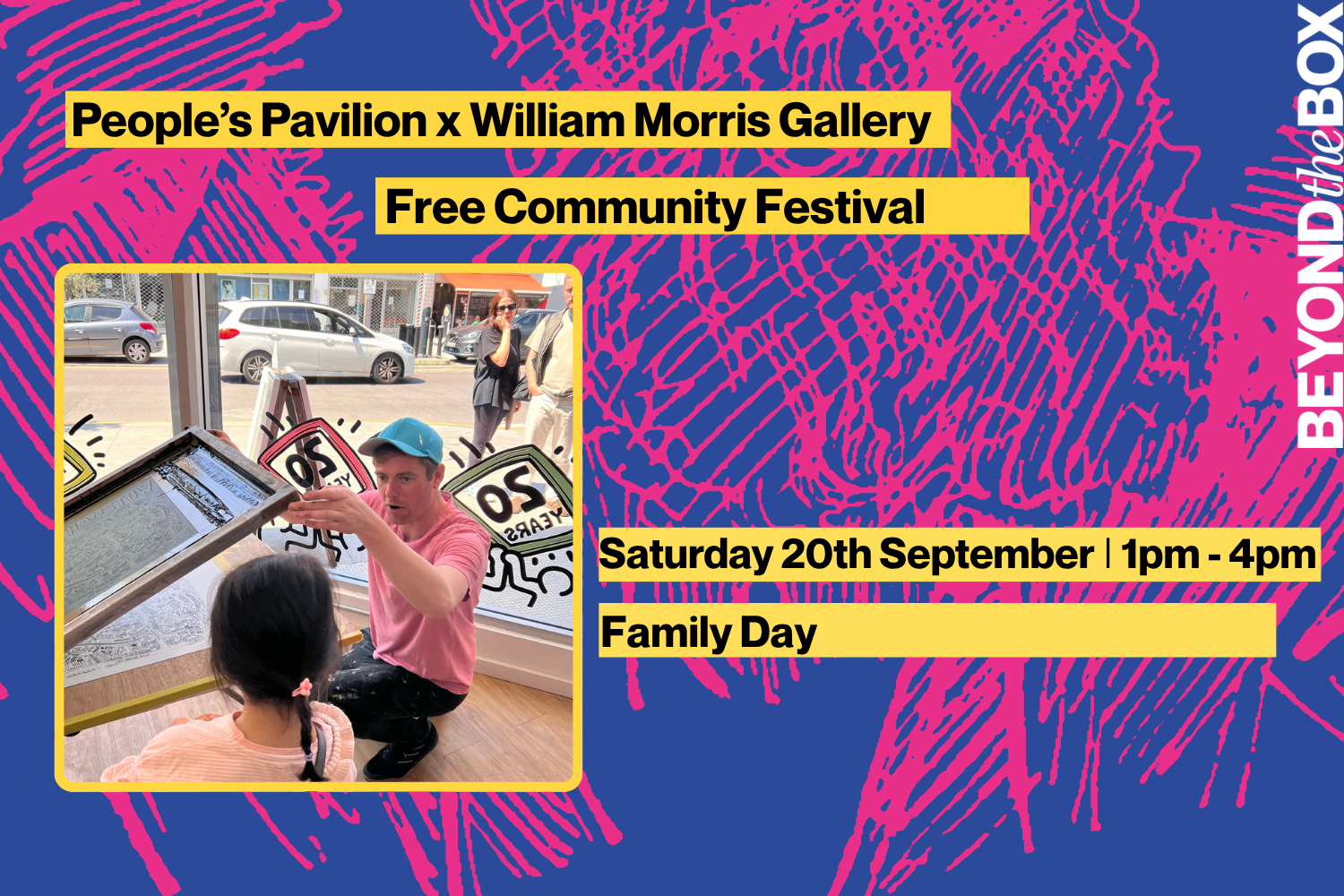Family Day with Angry DanFree kids screen printing
