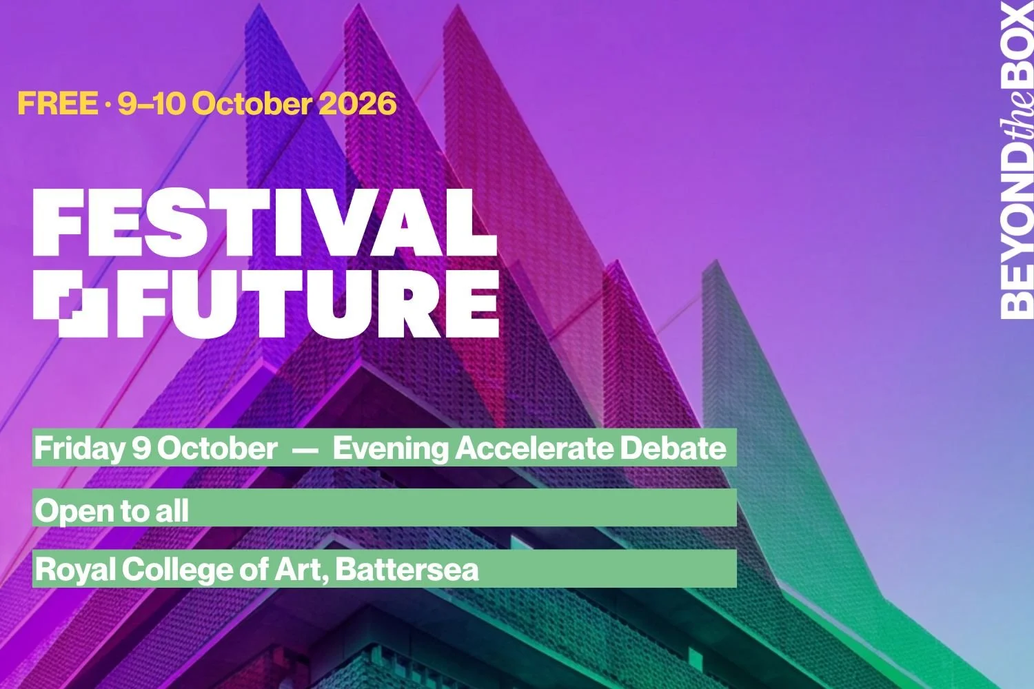 Festival of the Future 2026 — Friday Evening: Accelerate Debate